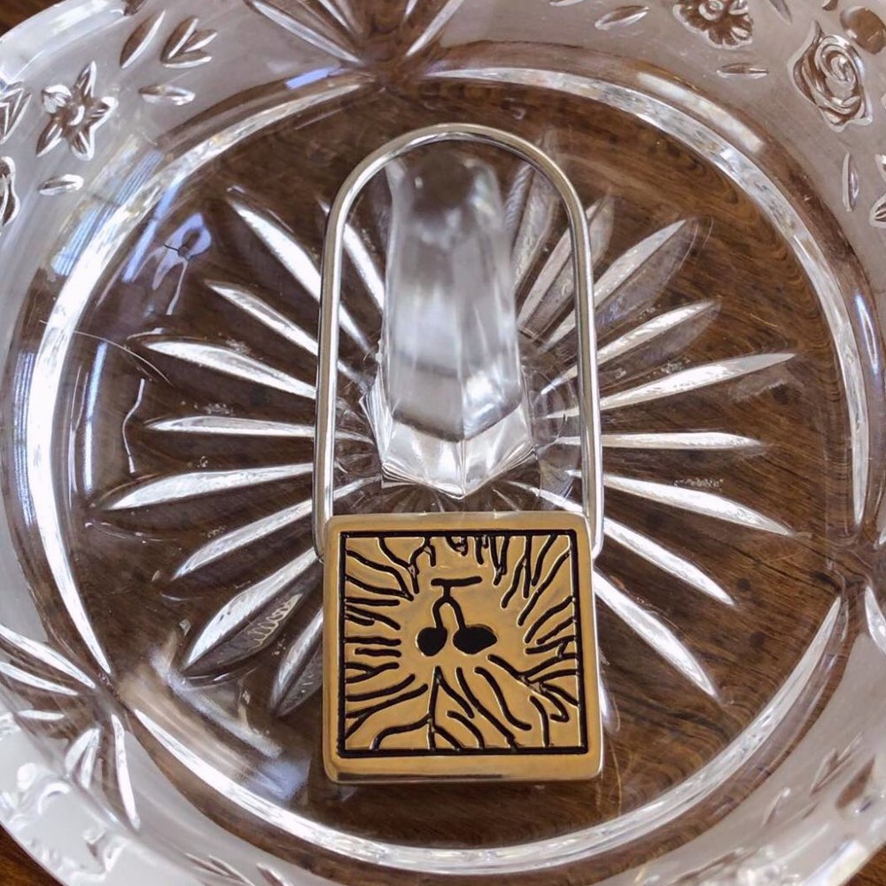Etched ‘lion’s face’ key holder - Picture 3 of 7